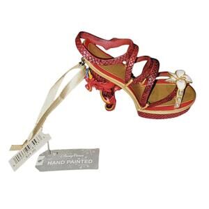 Disney Parks Mushu Mulan Runway Shoe Ornament Hand Painted RARE NEW NWT